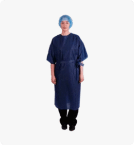 MG Patient Gown Short Sleeves Blue (C50)