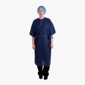 MG Patient Gown Short Sleeves Blue (C50)